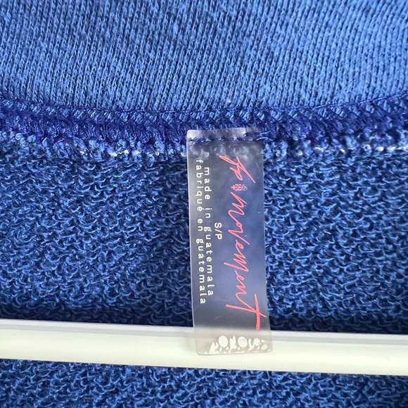 FP Movement by Free People Royal Blue Oversized Sweatshirt - Picture 3 of 4